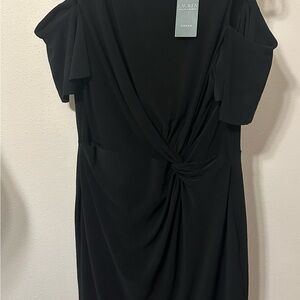 Ralph Lauren Black One Shoulder Dress